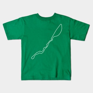 Jeddah Corniche Circuit [outline] Kids T-Shirt